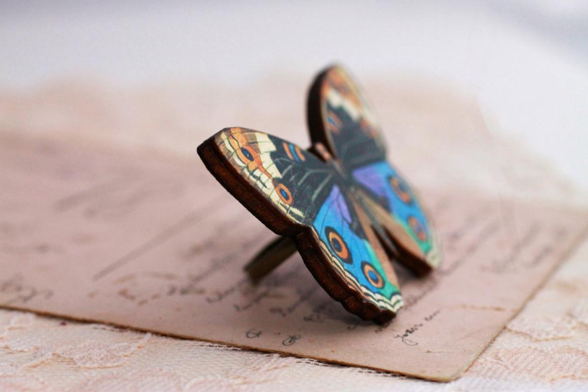 blue-butterfly-ring-butterfly-jewelry-statement-ring-colorful